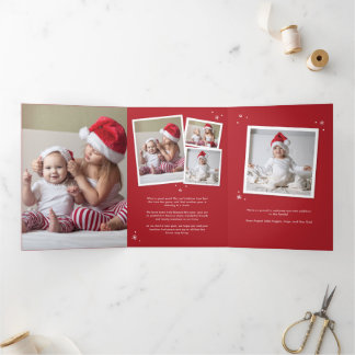 Carte De Fin D'année Trois Volets Holiday