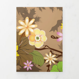 Carte De Fin D'année Trois Volets Jungle imaginaire 2