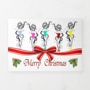 Carte De Fin D'année Trois Volets Las Vegas Hotel & Casino Tripli Letter Card