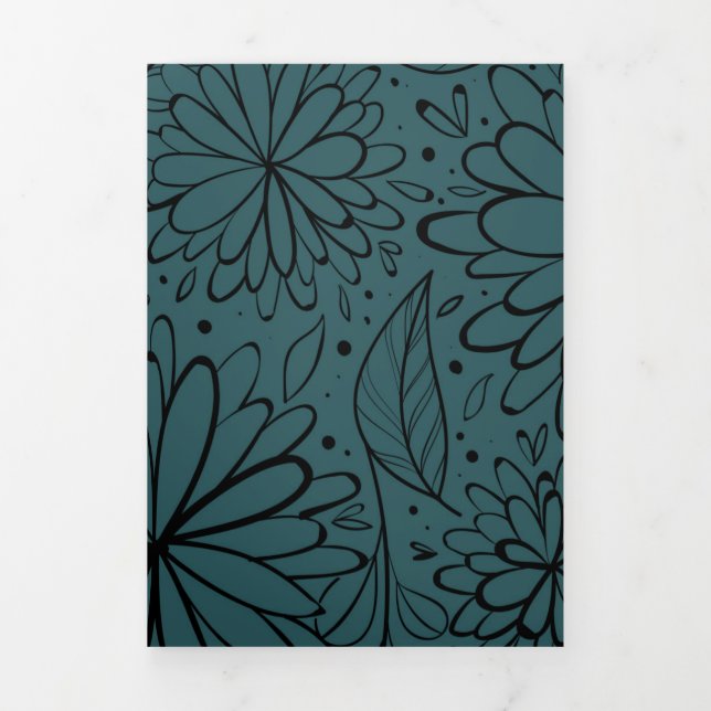 Carte De Fin D'année Trois Volets Mandala 30 de luxe (Page de couverture)