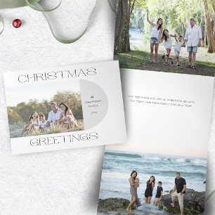 Carte De Fin D'année Trois Volets Moderne minimaliste Noël Salutations Arch Photo