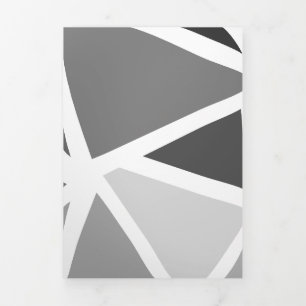 Carte De Fin D'année Trois Volets Motif de triangles colorés 5