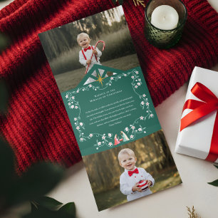 Carte De Fin D'année Trois Volets Noël Crèche religieuse Scène Famille Photos