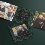 Carte De Fin D'année Trois Volets Photo Plaid Hunter Green Tartan<br><div class="desc">Envoyez vos salutations de vacances dans le style hivernal classique avec ces cartes de Noël triplées uniques avec des arrière - plans et accents écossais et vert chasseur. Personnalisez avec un total de 8 photos dans ce design élégant,  avec un message personnel à l'intérieur.</div>
