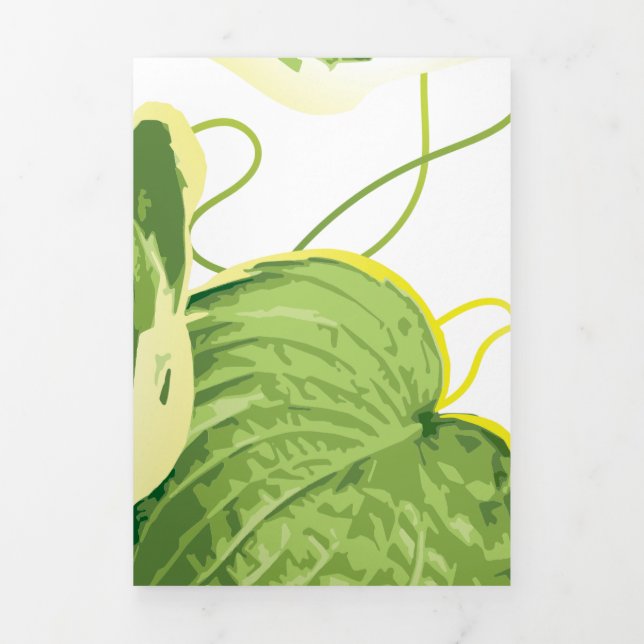 Carte De Fin D'année Trois Volets Plante de ficus 2 (Page de couverture)
