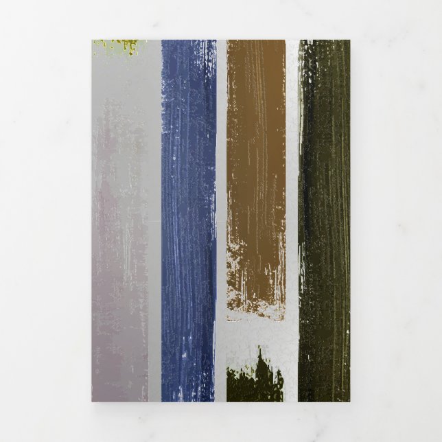Carte De Fin D'année Trois Volets Pluie de couleurs 5 (Page de couverture)