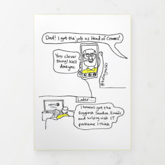 Carte De Fin D'année Trois Volets Responsable de la carte virgule