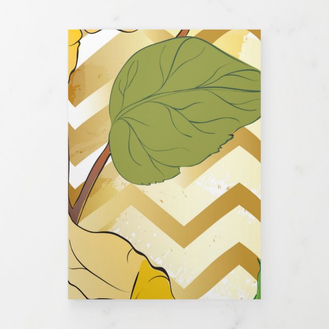 Carte De Fin D'année Trois Volets Rose 10 (Page de couverture)