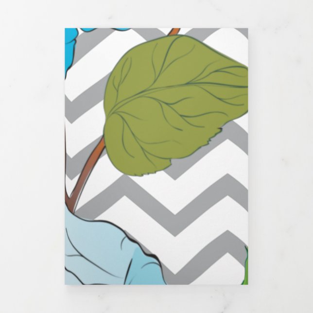 Carte De Fin D'année Trois Volets Rose 14 (Page de couverture)