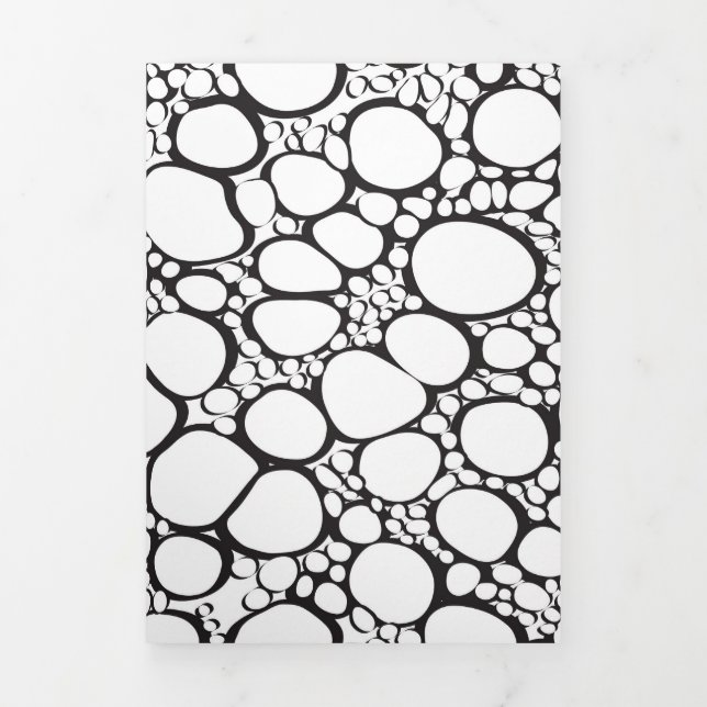 Carte De Fin D'année Trois Volets Travail numérique Abstrait 10 (Page de couverture)