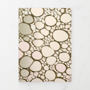 Carte De Fin D'année Trois Volets Travail numérique Abstrait 5