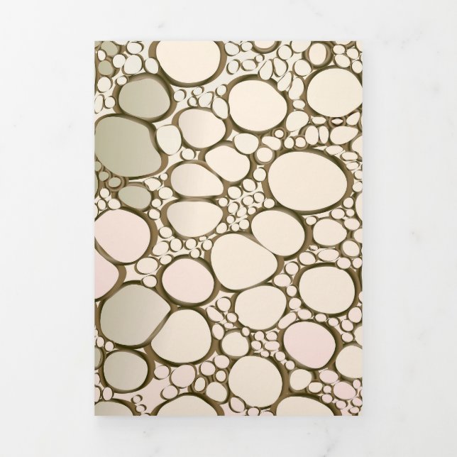 Carte De Fin D'année Trois Volets Travail numérique Abstrait 5 (Page de couverture)