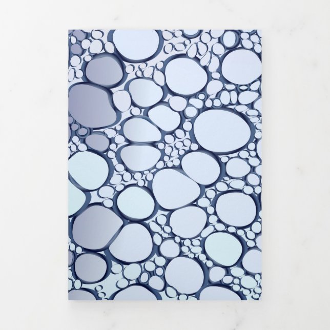 Carte De Fin D'année Trois Volets Travail numérique Abstrait 6 (Page de couverture)