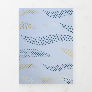 Carte De Fin D'année Trois Volets Vagues Tigre (motif stylisé) 4