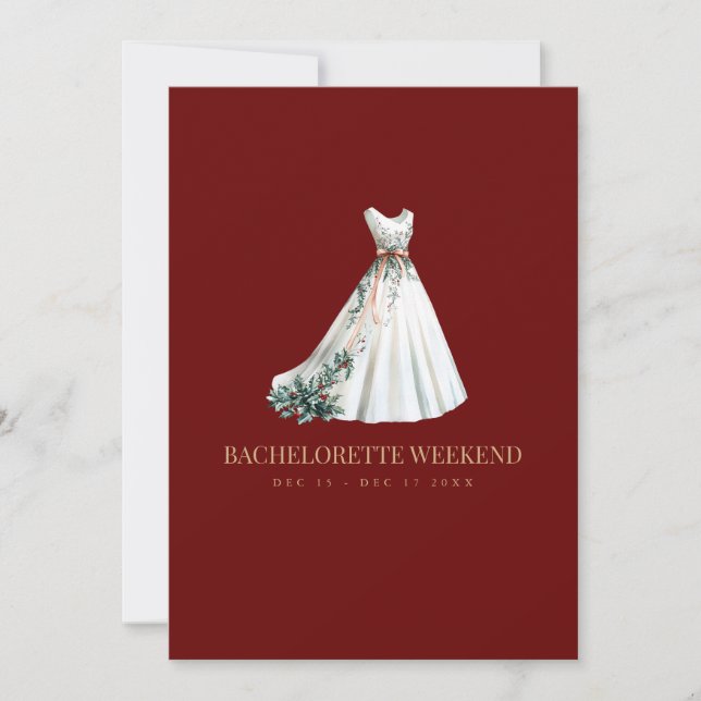 Carte de fin de semaine Red Christmas Decor (Devant)