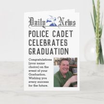 Carte de fin d'études à personnaliser pour un cade