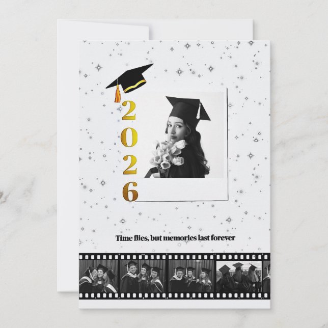 carte de fin d'études avec pellicule polaroid pers (Devant)
