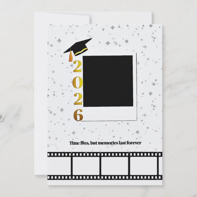 carte de fin d'études avec pellicule polaroid pers (Devant)