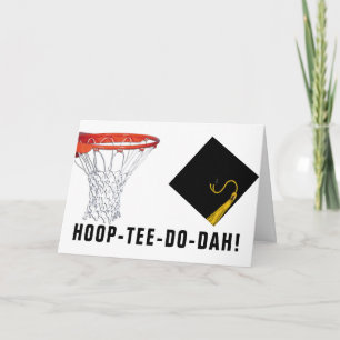 Carte de fin d'études de basketball