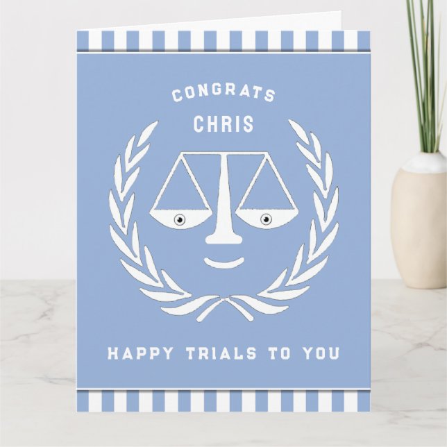 Carte de fin d'études de droit (Devant)