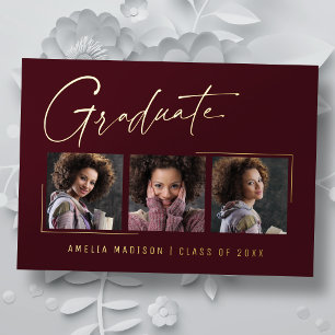 Carte de fin d'études minima moderne pour script d