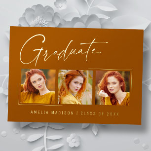 Carte de fin d'études minima moderne pour script d