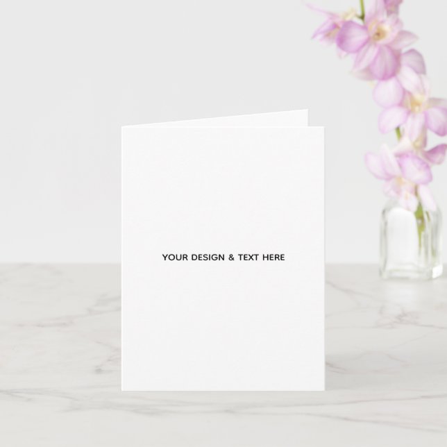 Carte de fin d'études minimale blanche propre pour (Orchidée)