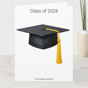 Carte de fin d'études minimaliste pour chien Class