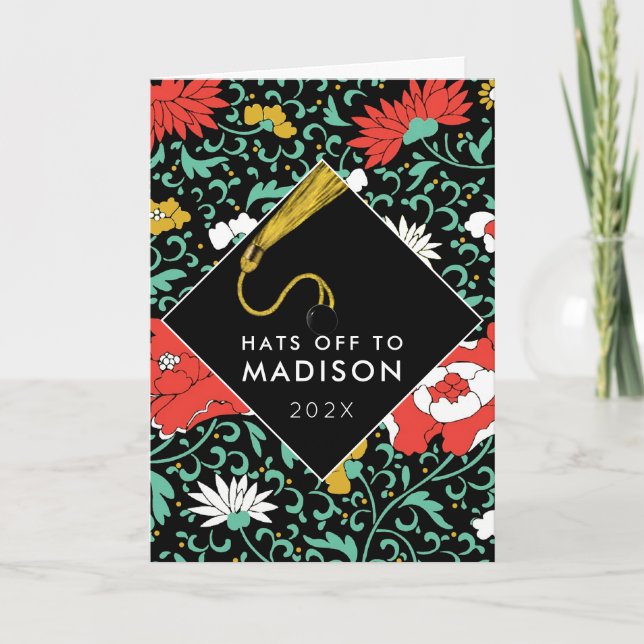 Carte de fin d'études pour adolescente (Devant)