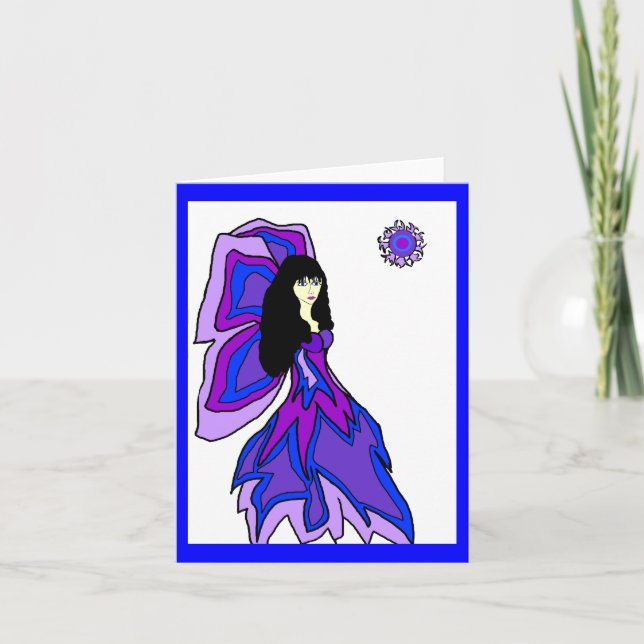 Carte de fioriture papillon (Devant)