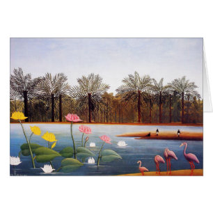 Carte de Flamants roses de Henri Rousseau