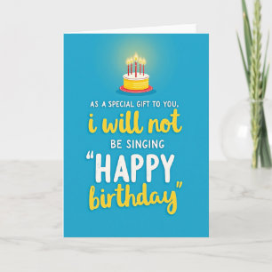 Carte de Flamme d'Anniversaire Azur