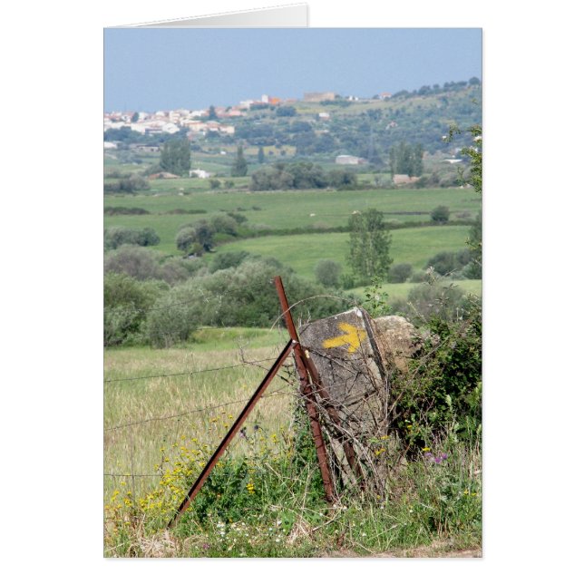 Carte de flèche et de ville (Devant)