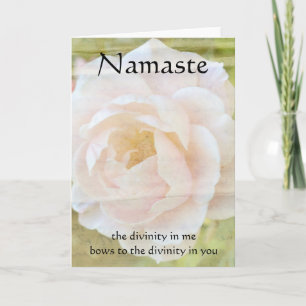Carte de Fleur de Divinité Namaste