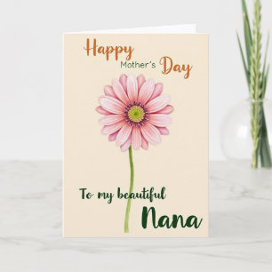 Carte de Fleur de Jour de Nanas Élégants