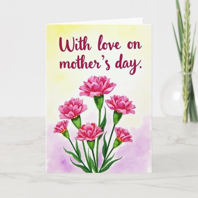 Carte de Fleur en Aquarelle (Devant)
