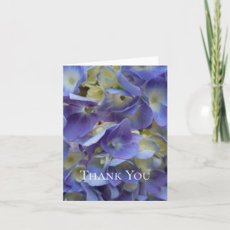 Carte de fleur macro de hortensia bleu personnalis