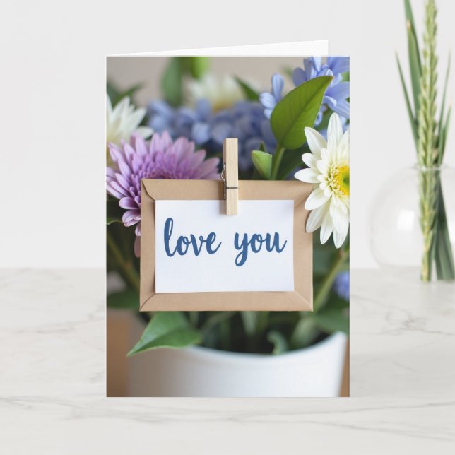Carte de fleurs d'amour spécial (Devant)