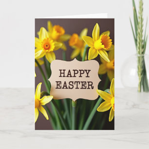 Carte de fleurs Joyeuses Pâques