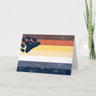 Carte de Flocon de neige de la fierté de l'ours