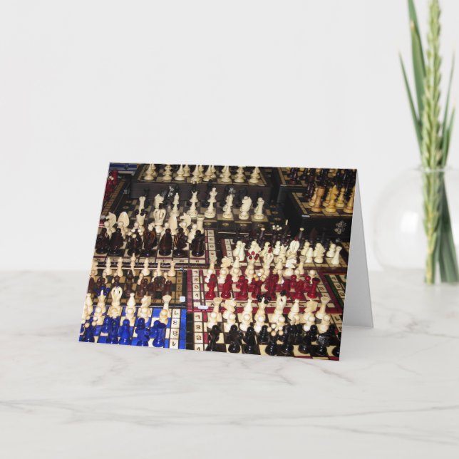 Carte de folie des jeux d'échecs (Devant)