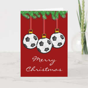 Carte de football de Noël