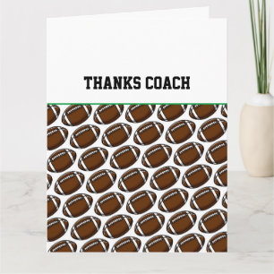 Carte de football Merci l'entraîneur Vous êtes gén