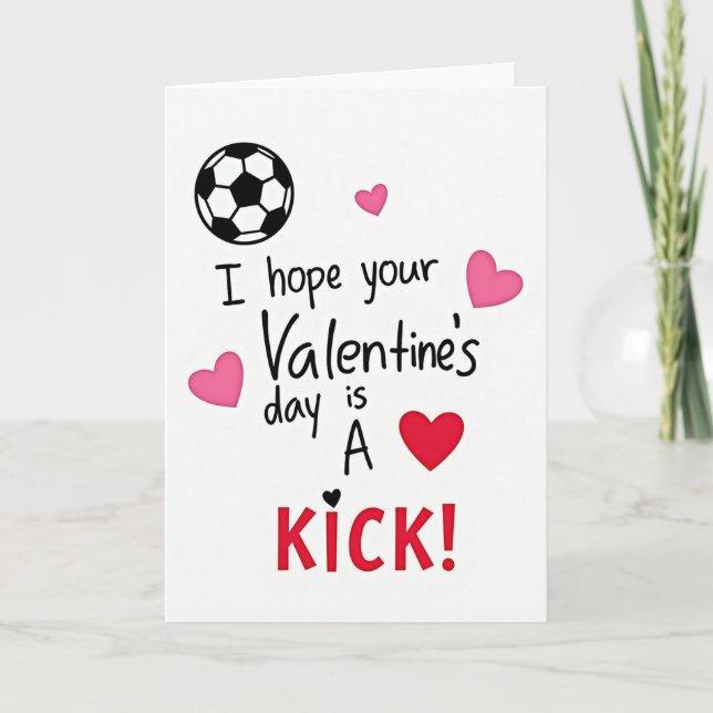 Carte de football pour la Saint-Valentin (Devant)