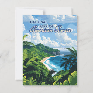 Carte de forêt du Parc National des Samoa Américai
