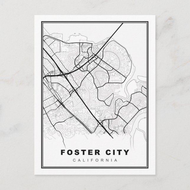 Carte de Foster City (Devant)