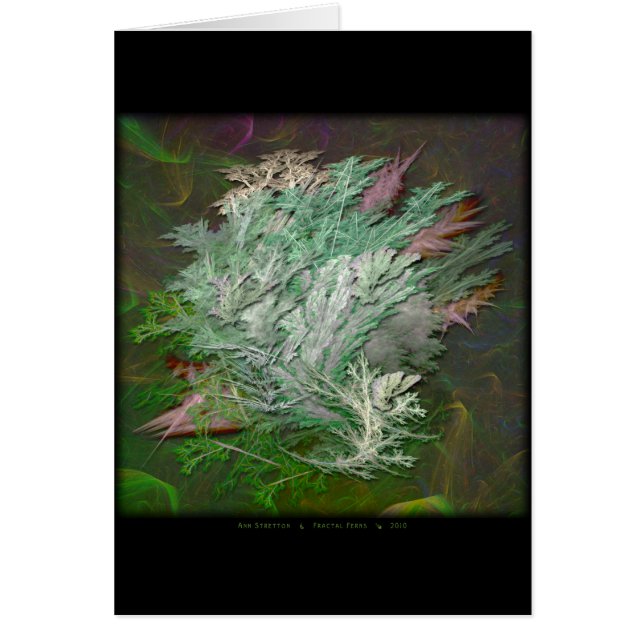 Carte de fougères de fractale (Devant)