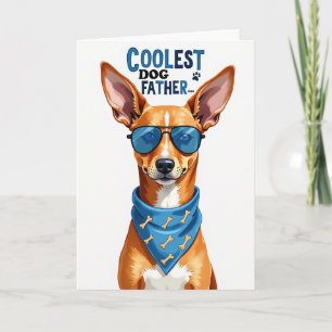Carte de foulard pour chien pour la fête des pères