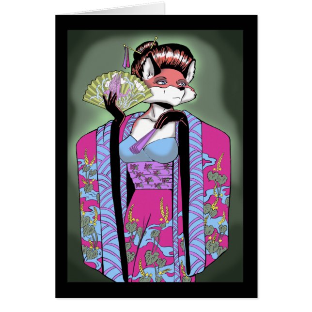 Carte de Fox de geisha (Devant)