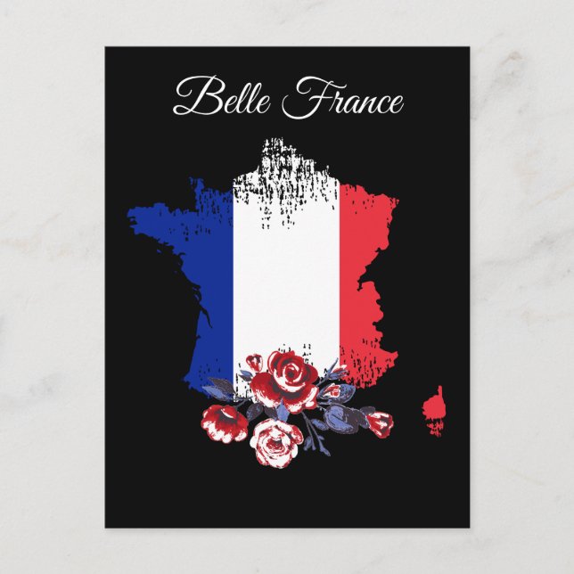 *~* Carte de France Belle Italia Langue Française (Devant)
